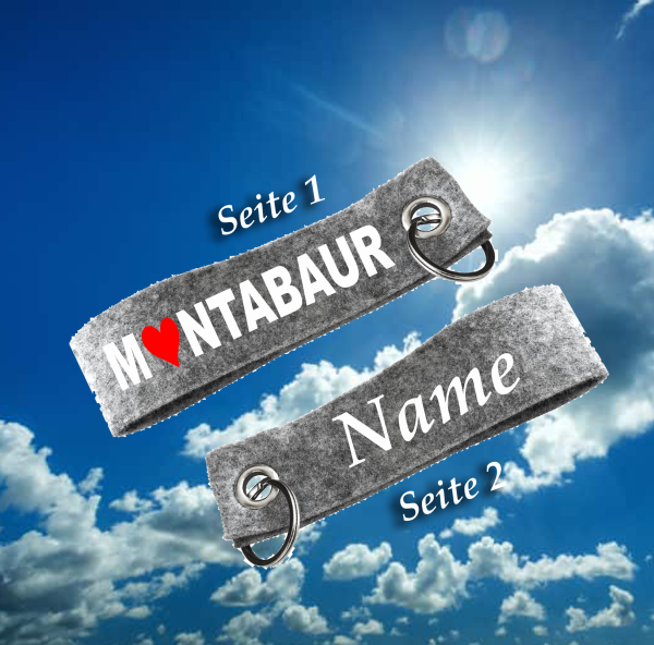 Filzanhänger Personalisiert